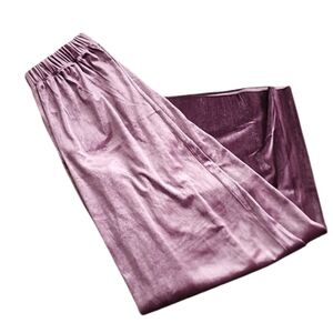 NWOT Zenana violet plum purple velour pants